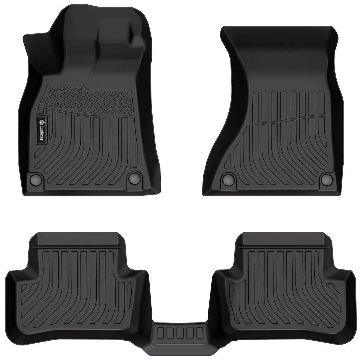 Tapis de sol 3D Findway F100 (1re et 2e rangées) pour Audi A4/S4 Berline/Avant (Wagon) 2009-2016 - 06080N