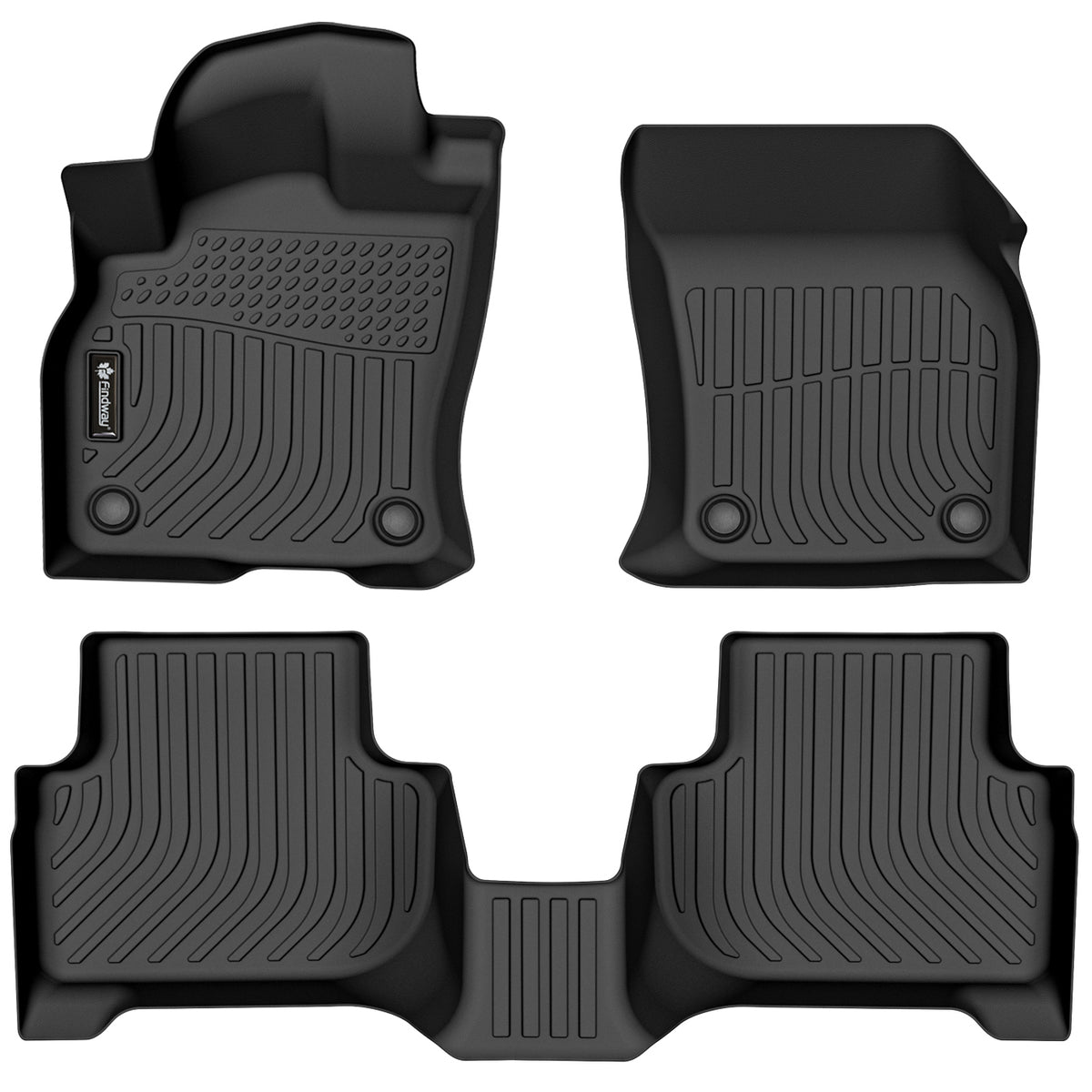 Tapis de sol 3D Findway F100 (1re et 2e rangées) pour Audi Q3 2019-2025 - 06200N