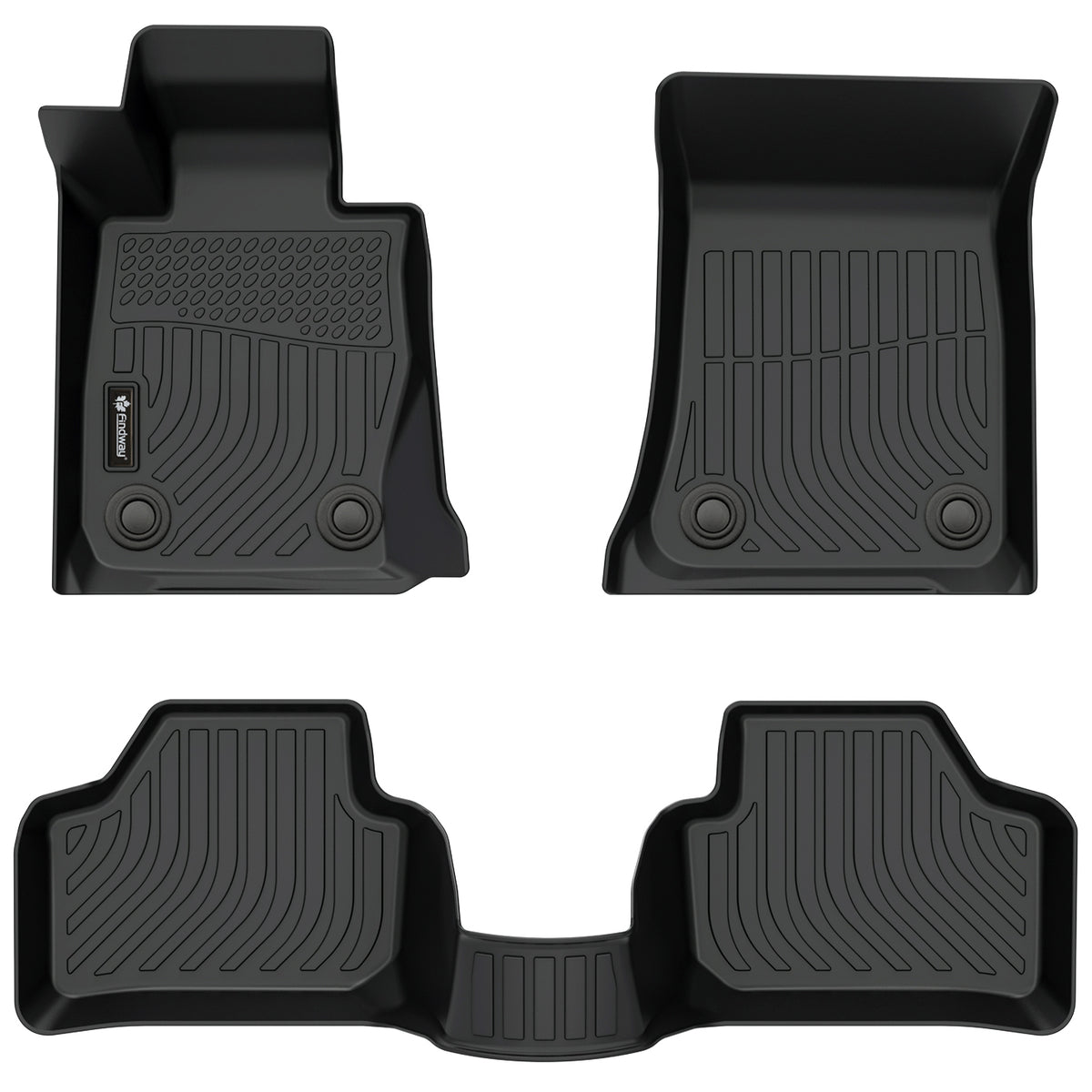 Tapis de sol 3D Findway F100 (1re et 2e rangées) pour BMW X1 (2013-2015) - 09130N