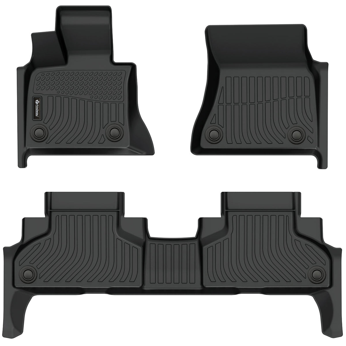 Tapis de sol 3D Findway F100 (1re et 2e rangées) pour BMW X5 2014-2016 / BMW X5 PHEV 2016 / BMW X6 2015-2016 - 09250N