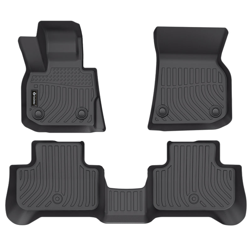 Findway F100 3D Car Floor Mat / Liner (1st Row & 2nd Row) for 2018-2024 BMW X3 / 2019-2025 BMW X4 / X4 M - 09310N