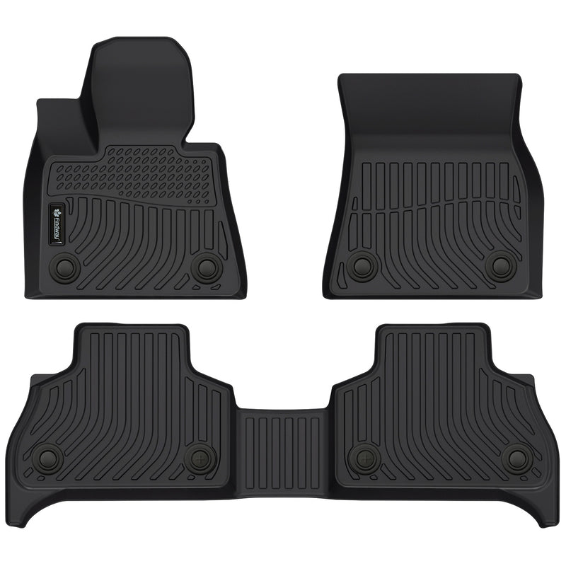 Findway F100 3D Car Floor Mat / Liner (1st Row & 2nd Row) for 2019-2025 BMW X5 5-Seater / 2019-2025 BMW X5 M - 09320N