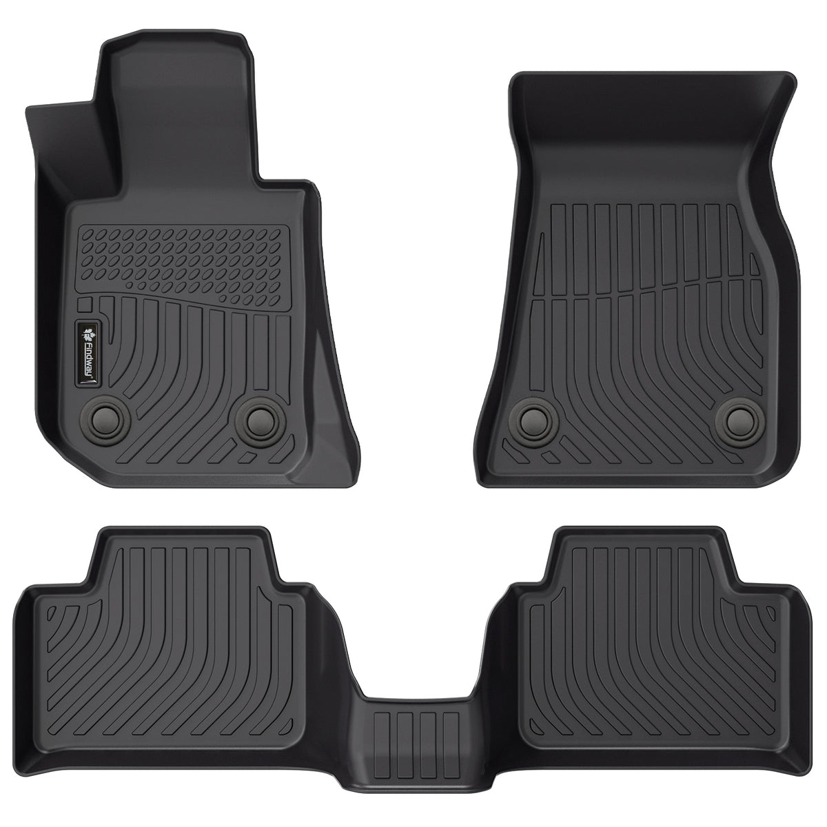 Image of Findway custom fit car floor mats F100 for 2021-2025 BMW M3 / M340i / 3 Series
