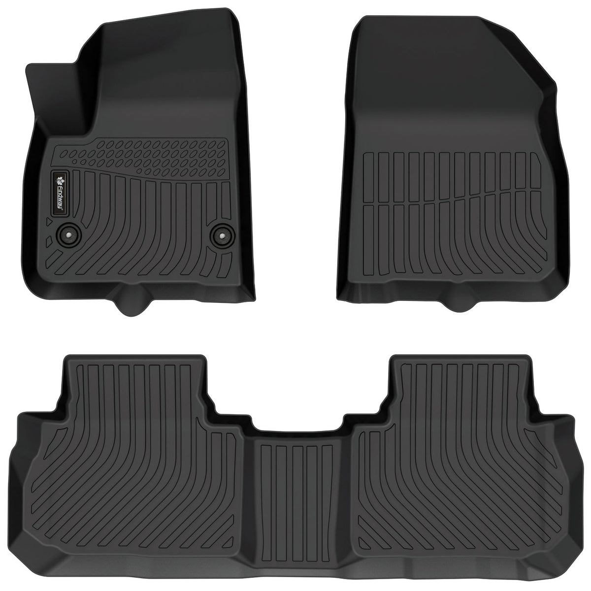 Findway F100 3D Car Floor Mat / Liner (1st Row & 2nd Row) for 2017-2025 Cadillac XT5 - 11060N