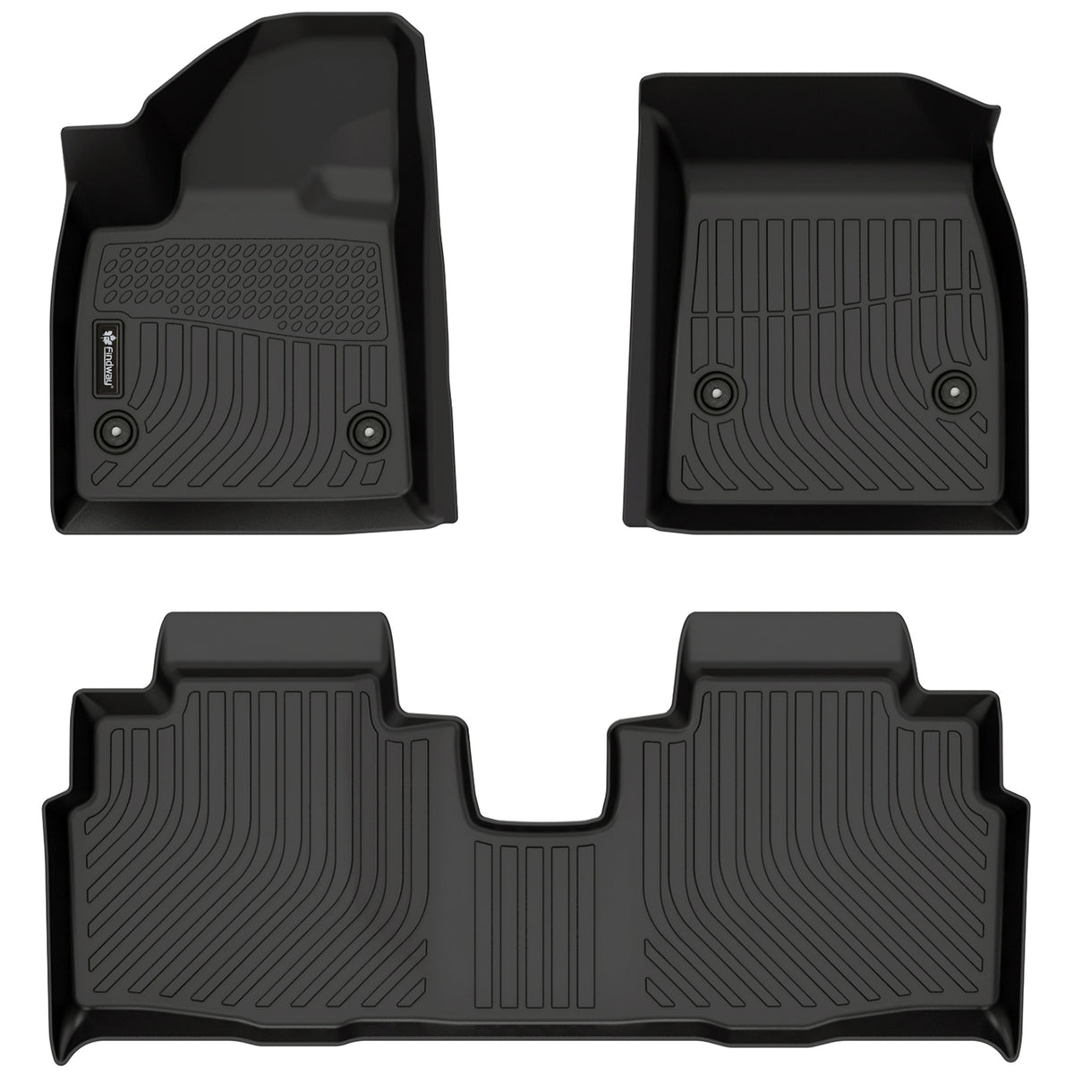 Findway F100 3D Car Floor Mat / Liner (1st Row & 2nd Row) for 2025-2026 Cadillac Optiq - 11080N