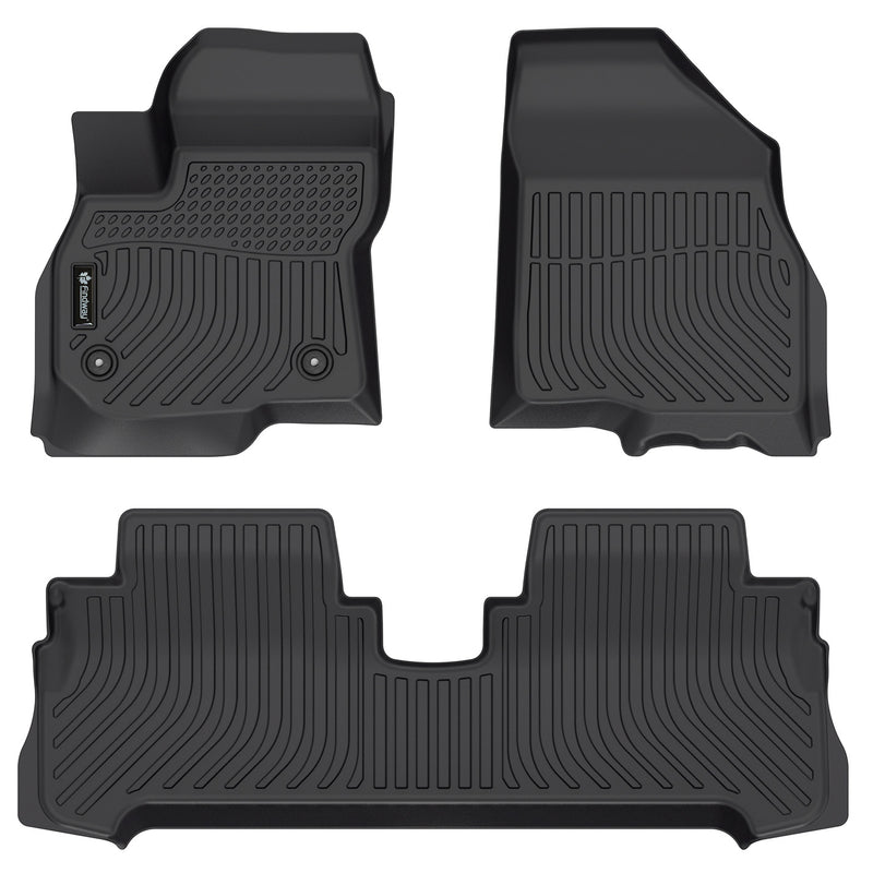 Findway F100 3D Car Floor Mat / Liner (1st Row & 2nd Row) for 2017-2023 Chevrolet Bolt EV - 12200N