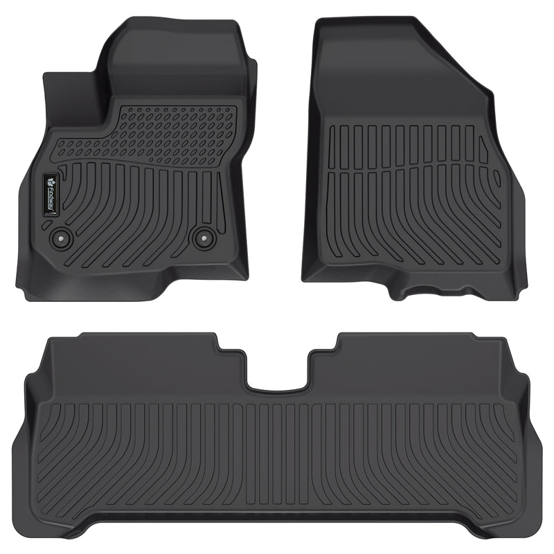 Findway F100 3D Car Floor Mat / Liner (1st Row & 2nd Row) for 2022-2023 Chevrolet Bolt EUV - 12230N