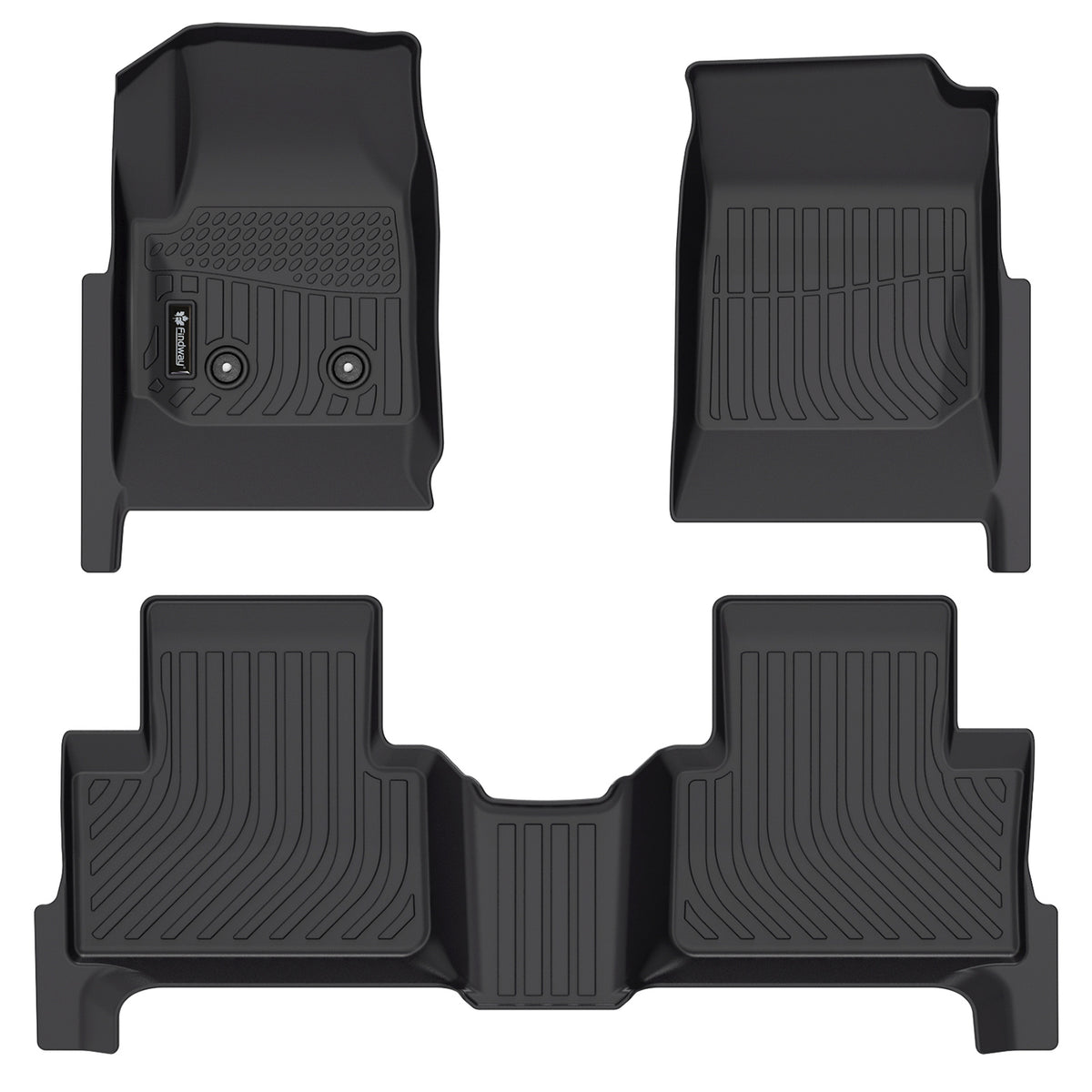 Findway F100 3D Car Floor Mat / Liner (1st Row & 2nd Row) for 2015-2022 Chevrolet Colorado / 2015-2022 GMC Canyon - 12250N