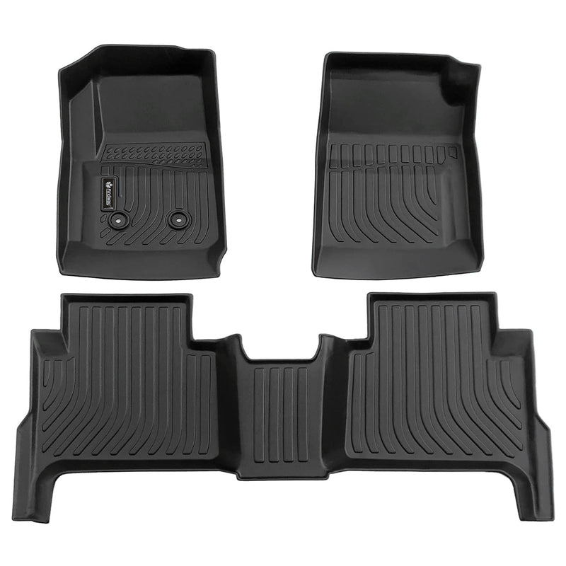 Findway F100 3D Car Floor Mat / Liner (1st Row & 2nd Row) for 2015-2022 Chevrolet Colorado / 2015-2022 GMC Canyon - 12250N