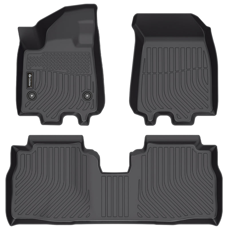 Findway F100 3D Car Floor Mat / Liner (1st Row & 2nd Row) for 2024-2025 Chevrolet Equinox EV- 12310N