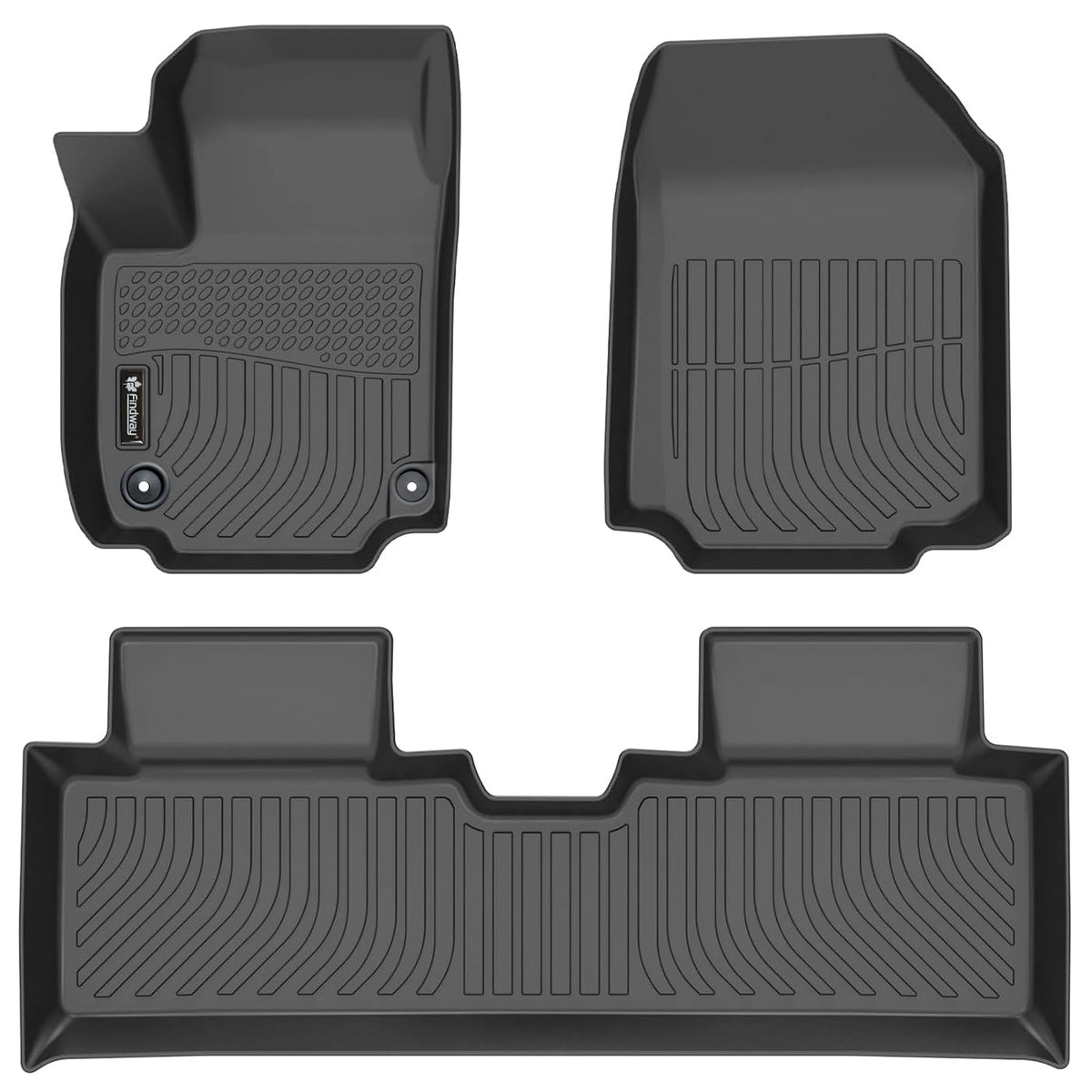 Findway F100 3D Car Floor Mat / Liner (1st Row & 2nd Row) for 2025-2026 Chevrolet Equinox / 2025-2026 GMC Terrain - 12390N
