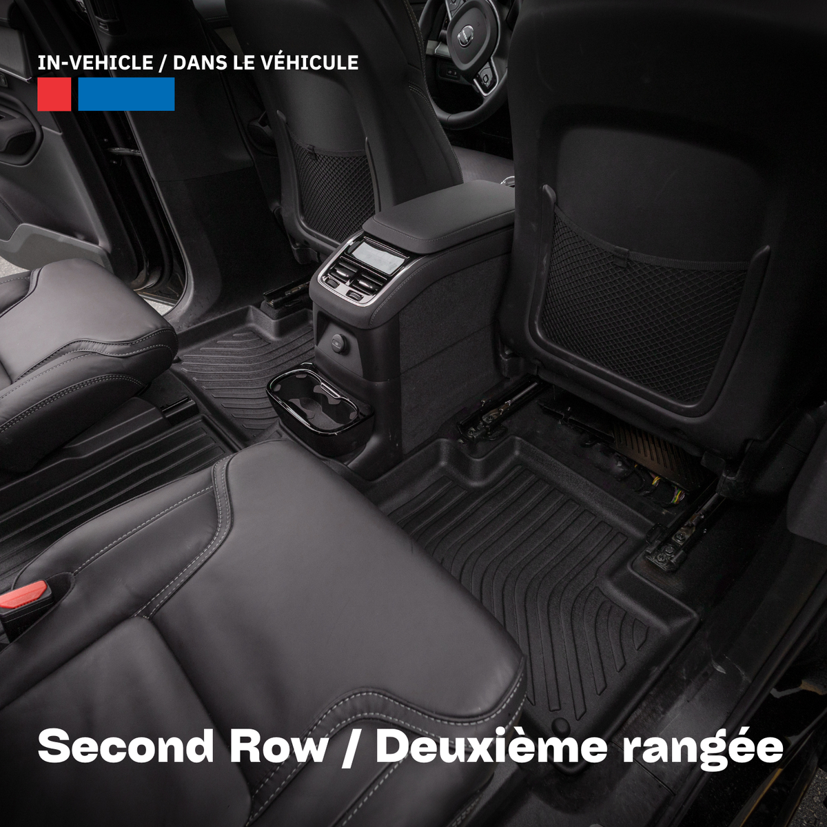 Tapis de sol 3D Findway F100 (1re, 2e et 3e rangées) pour Volvo XC90 PHEV 6 places (2025-2026) - 6814AN