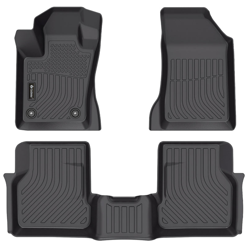 Findway F100 3D Car Floor Mat / Liner (1st Row & 2nd Row) for 2023-2024 Dodge Hornet / 2023-2024 Alfa Romeo Tonale- 19180N