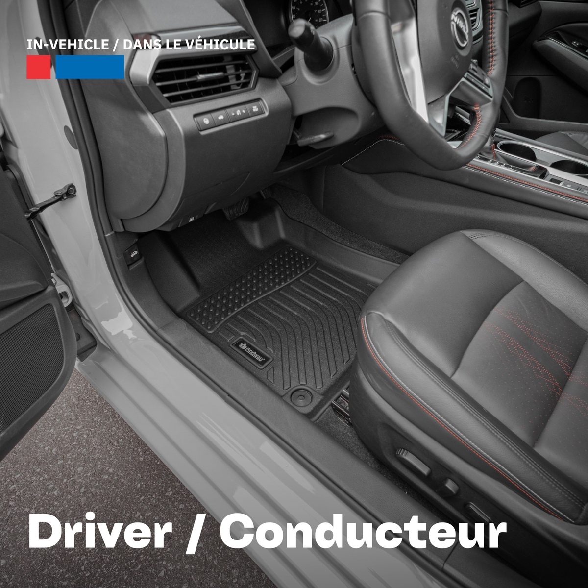 Tapis de sol 3D Findway F100 (1re et 2e rangées) pour Nissan Altima 2023-2025 - 46460N