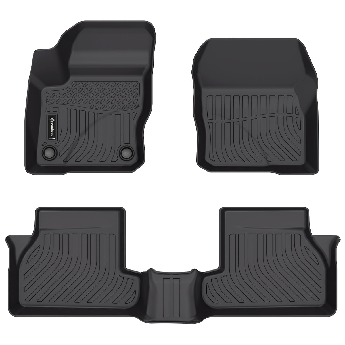 Tapis de sol 3D Findway F100 (1re et 2e rangées) pour Ford Focus 2012-2018 (sauf modèle RS) / Ford Focus ST 2013-2018 - 22060N