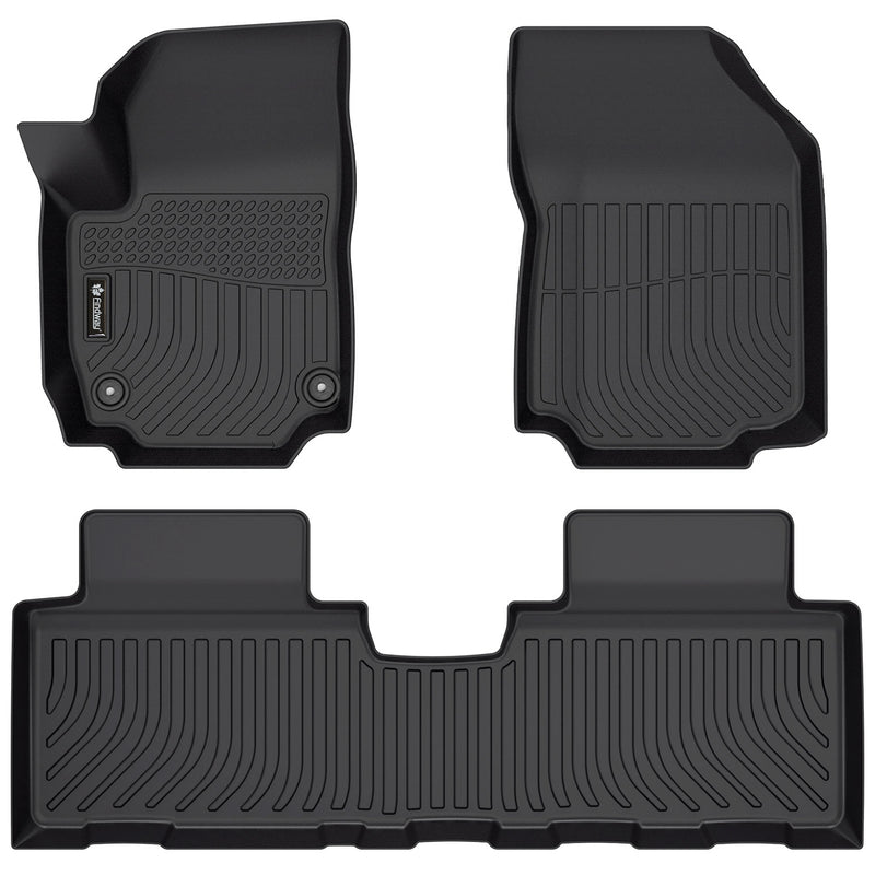 Findway F100 3D Car Floor Mat / Liner (1st Row & 2nd Row) for 2018-2024 GMC Terrain - 25010N