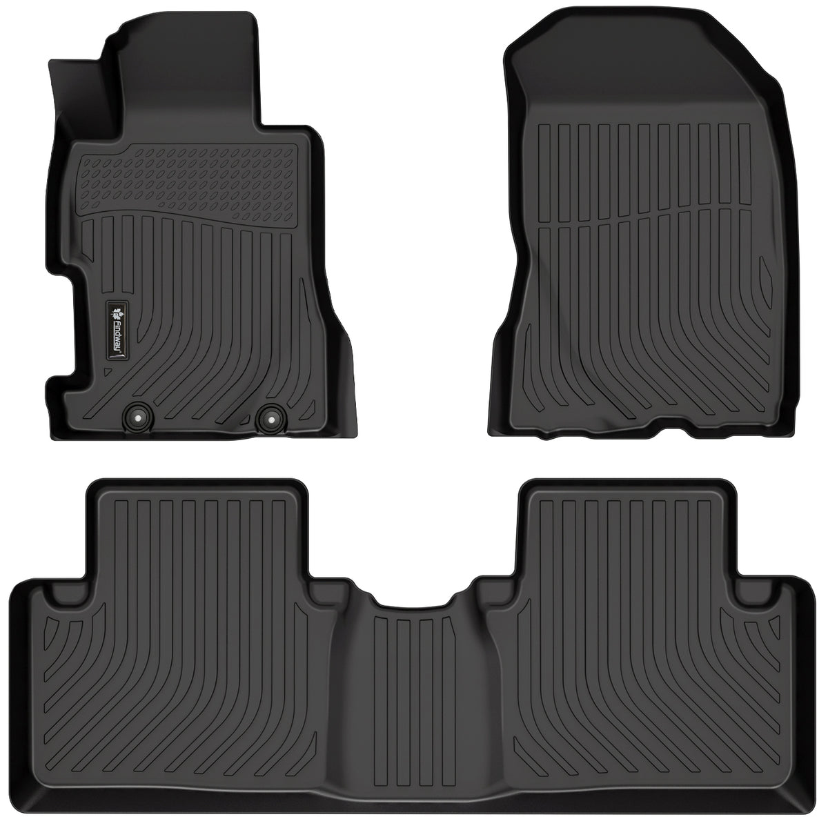 Tapis de sol 3D Findway F100 (1re et 2e rangées) pour Honda Civic Sedan 2006-2011 / Acura CSX 2006-2011 - 26070N