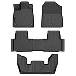 Findway F100 3D Car Floor Mat / Liner (1st Row, 2nd Row & 3rd Row) for 2023-2025 Honda Pilot - 2636AN