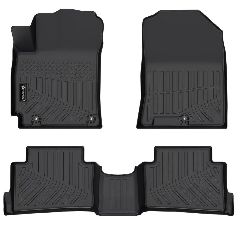 Findway F100 3D Car Floor Mat / Liner (1st Row & 2nd Row) for 2018-2023 Hyundai Kona / Kona N Series - 28360N