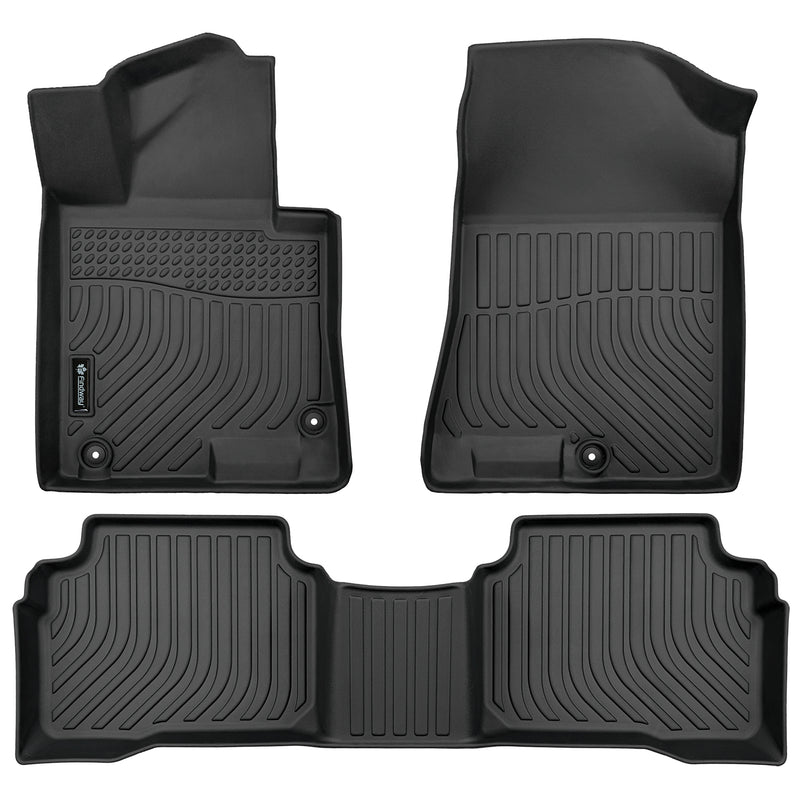 Findway F100 3D Car Floor Mat / Liner (1st Row & 2nd Row) for 2020-2023 Hyundai Sonata Hybrid - 28500N