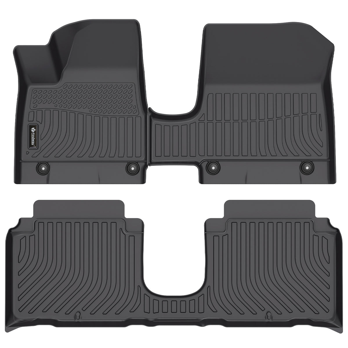 Tapis de sol 3D Findway F100 (1re et 2e rangées) pour Hyundai Ioniq 5 2025-2026 avec console centrale coulissante – 28670N