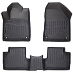 Findway F100 3D Car Floor Mat / Liner (1st Row & 2nd Row) for 2016-2023 Jeep Cherokee - 33150N