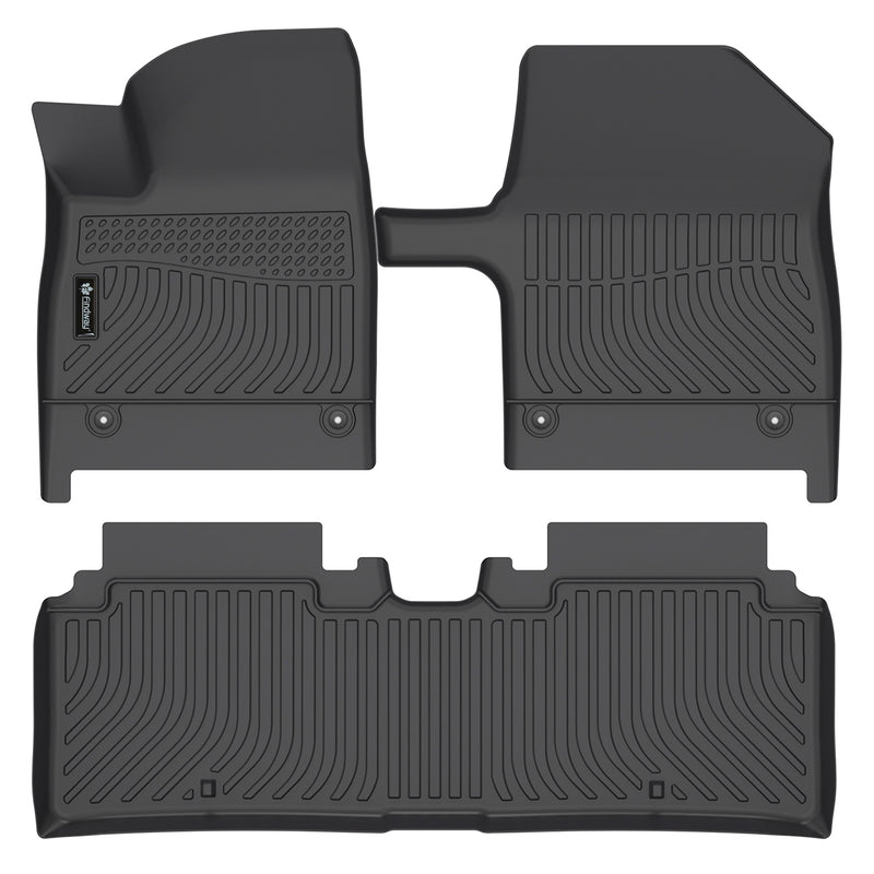 Findway F100 3D Car Floor Mat / Liner (1st Row & 2nd Row) for 2022-2024 Kia EV6 - 34360N