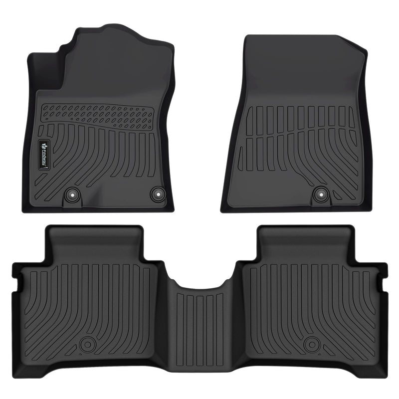 Findway F100 3D Car Floor Mat / Liner (1st Row & 2nd Row) for 2023-2025 Kia Niro HEV - 34430N