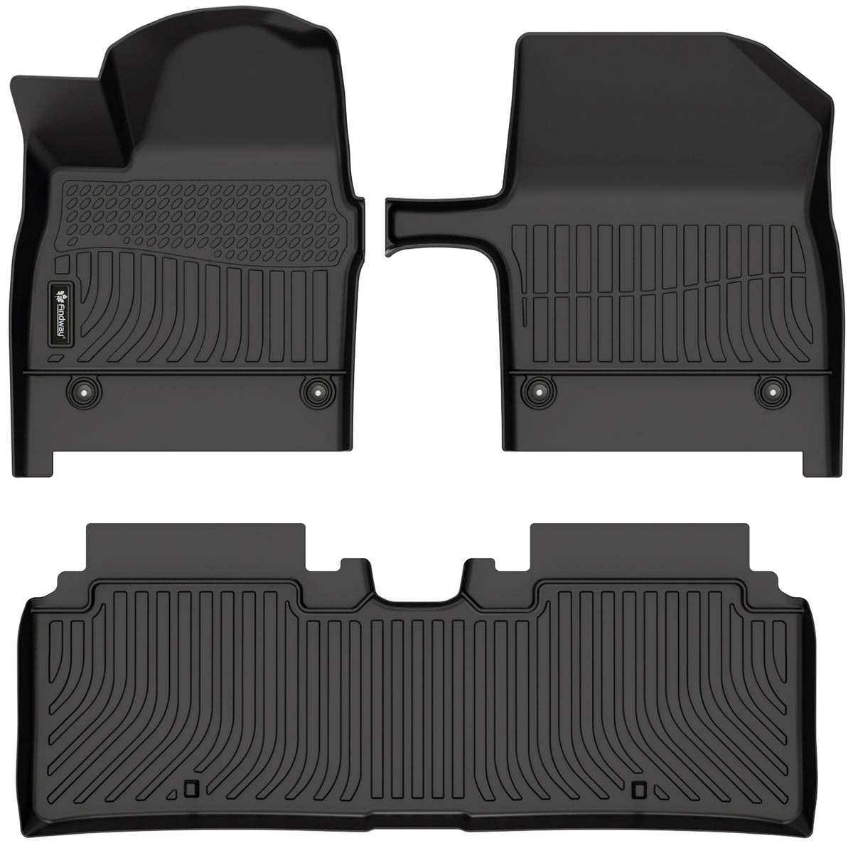 Tapis de sol 3D Findway F100 (1re et 2e rangées) pour Kia EV6 2025 - 34570N