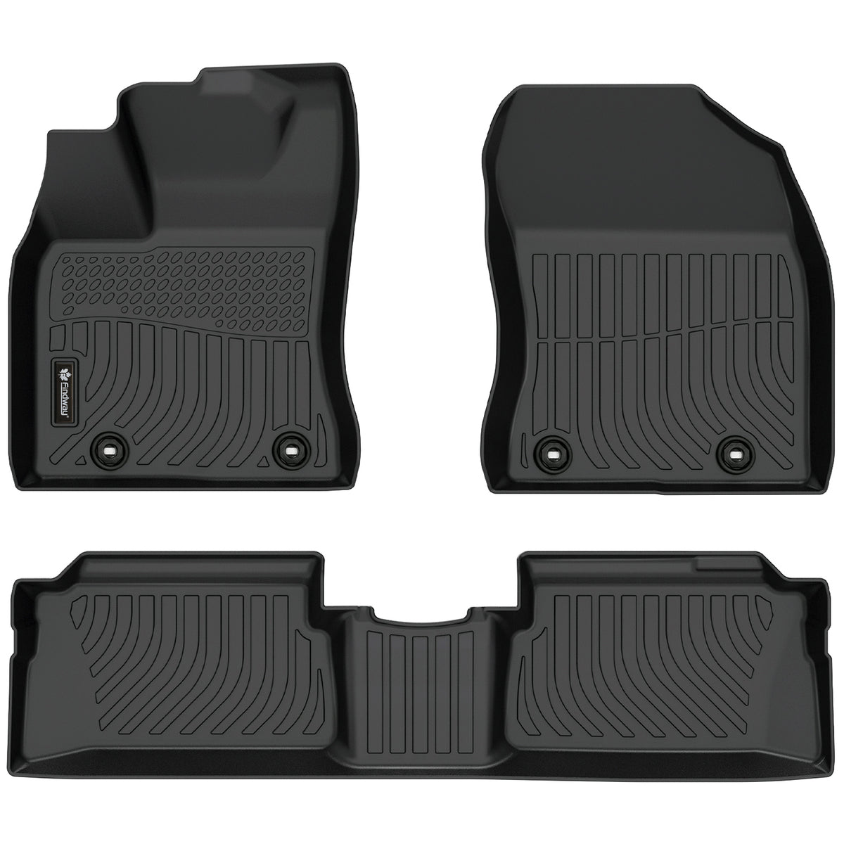 Tapis de sol 3D Findway F100 (1re et 2e rangées) pour Lexus CT200h (2011-2017) - 37160N