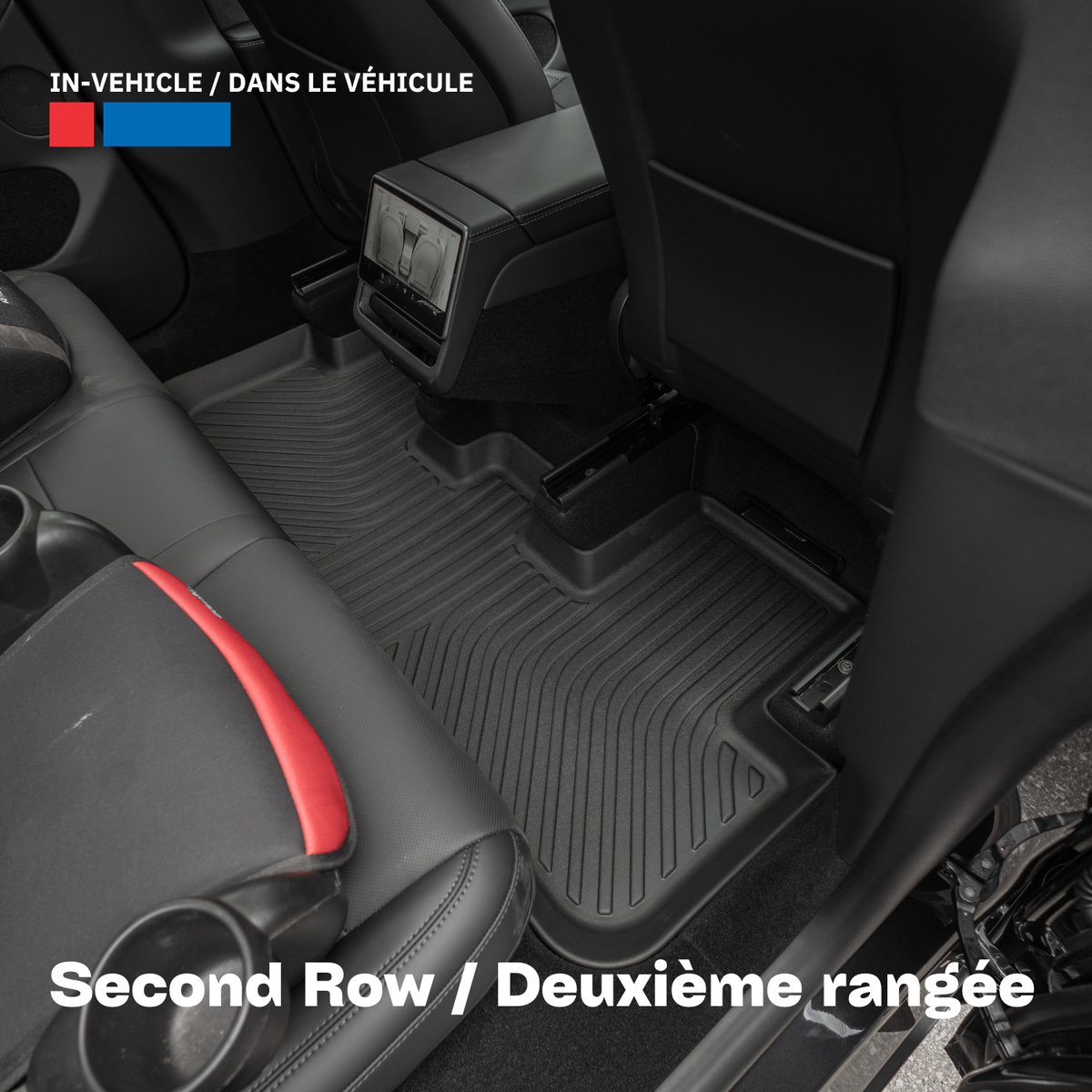 Findway F100 3D Car Floor Mat / Liner (1st Row & 2nd Row) for 2026 Tesla Model Y - 65110N