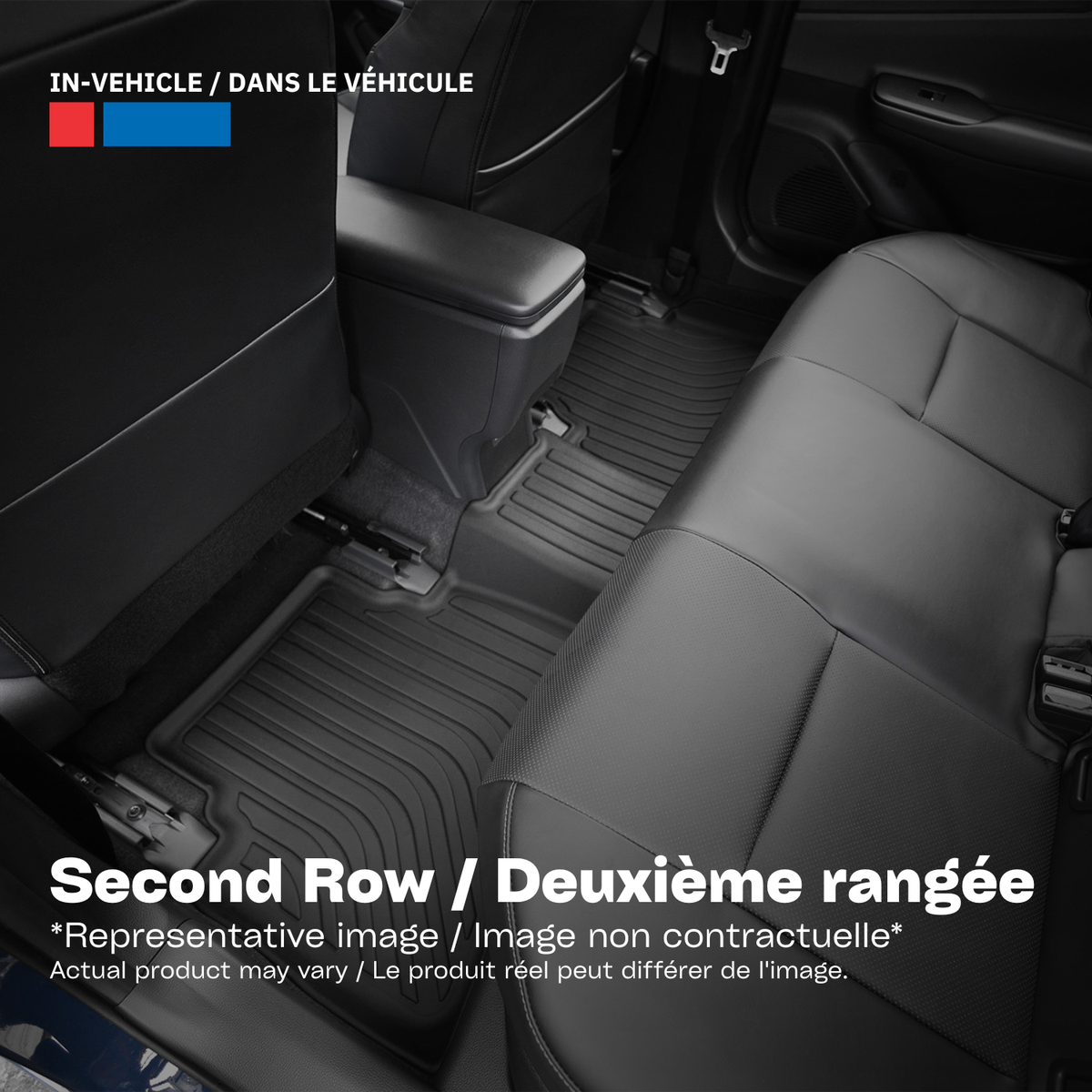 Tapis de sol 3D Findway F100 (1re et 2e rangées) pour Toyota Grand Highlander 7/8 places 2024-2026 / Toyota Grand Highlander HEV 7/8 places 2024-2026 - 62480N