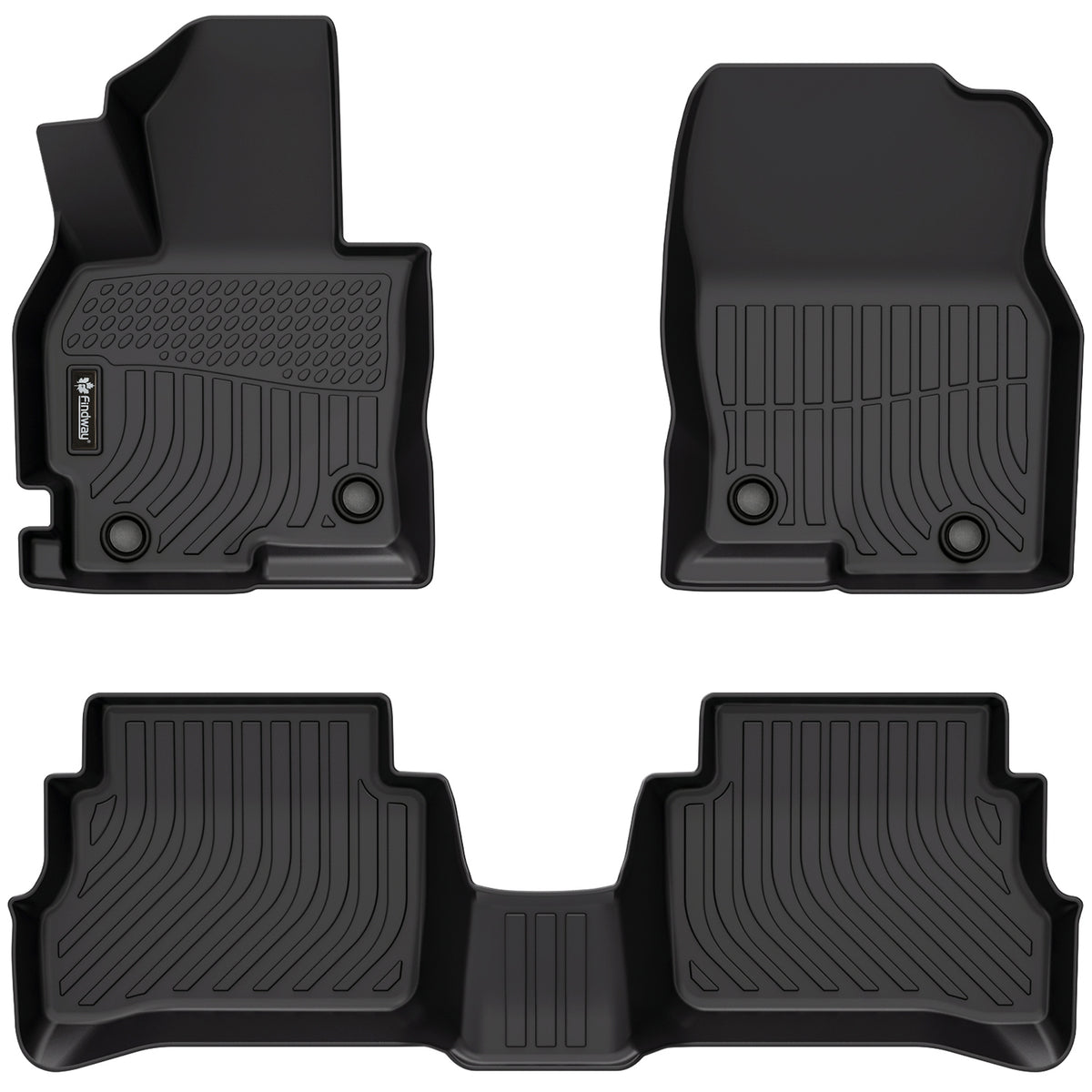 Findway F100 3D Car Floor Mat / Liner (1st Row & 2nd Row) for 2013-2016 Mazda CX-5 - 40150N