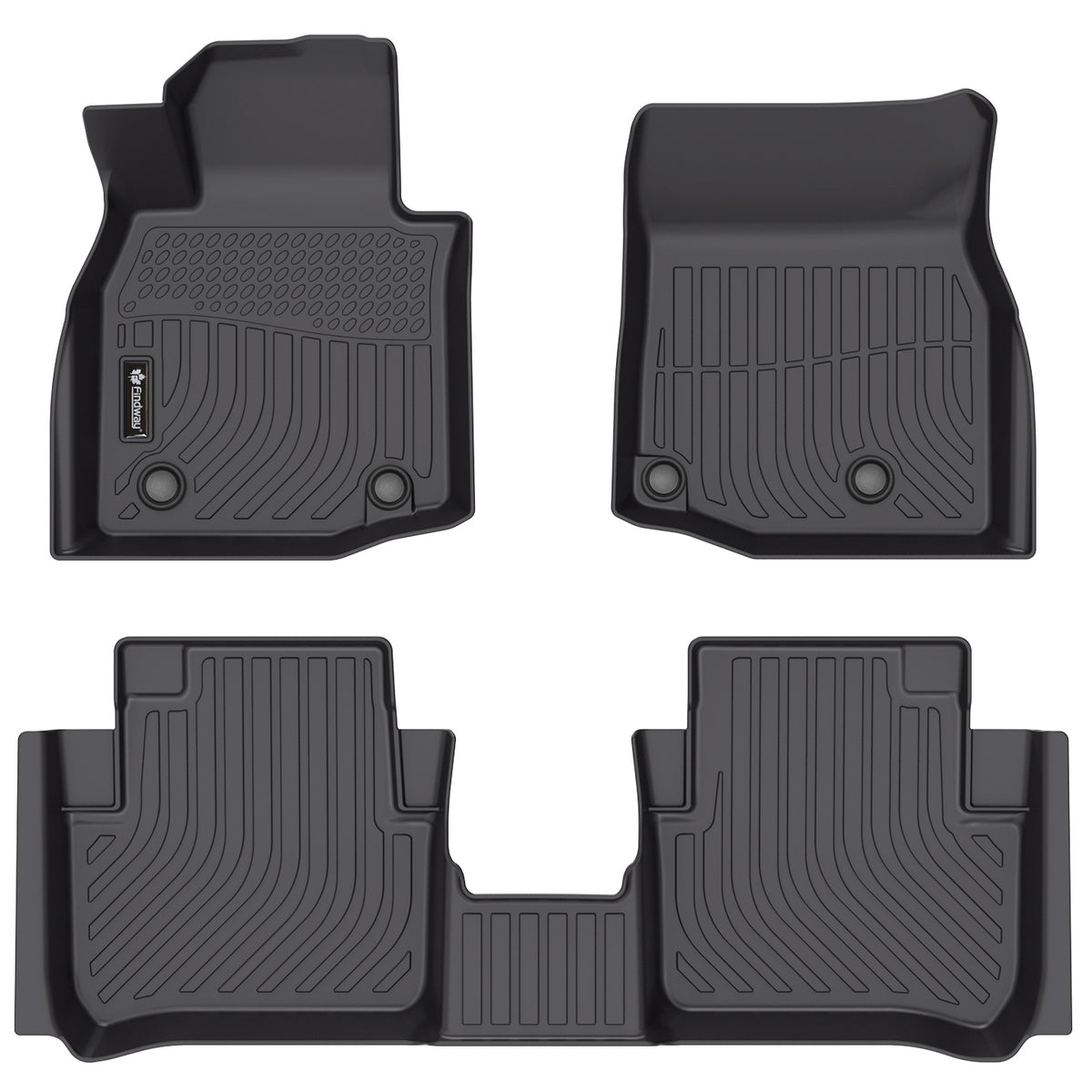 Findway F100 3D Car Floor Mat / Liner (1st Row & 2nd Row) for 2025-2026 Mazda CX-50 Hybrid - 40350N