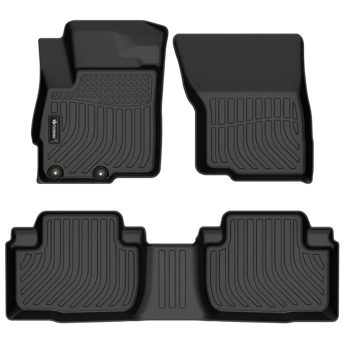 Tapis de sol 3D Findway F100 (1re et 2e rangées) pour Mitsubishi Outlander 2007-2020 - 43090N