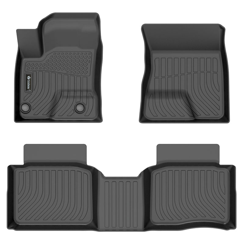 Findway F100 3D Car Floor Mat / Liner (1st Row & 2nd Row) for 2023-2024 Mitsubishi Outlander (PHEV) - 43160N