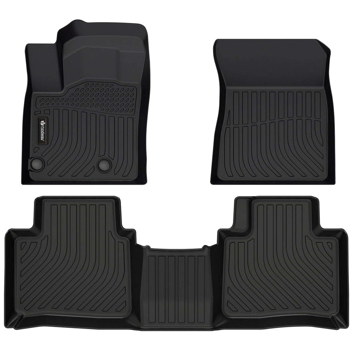 Findway F100 3D Car Floor Mat / Liner (1st Row & 2nd Row) for 2025-2026 Mitsubishi Outlander Gas - 43180N