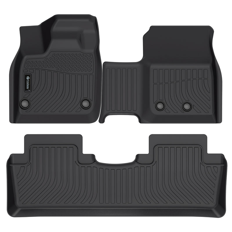 Findway F100 3D Car Floor Mat / Liner (1st Row & 2nd Row) for 2023-2024 Nissan Ariya - 46370N