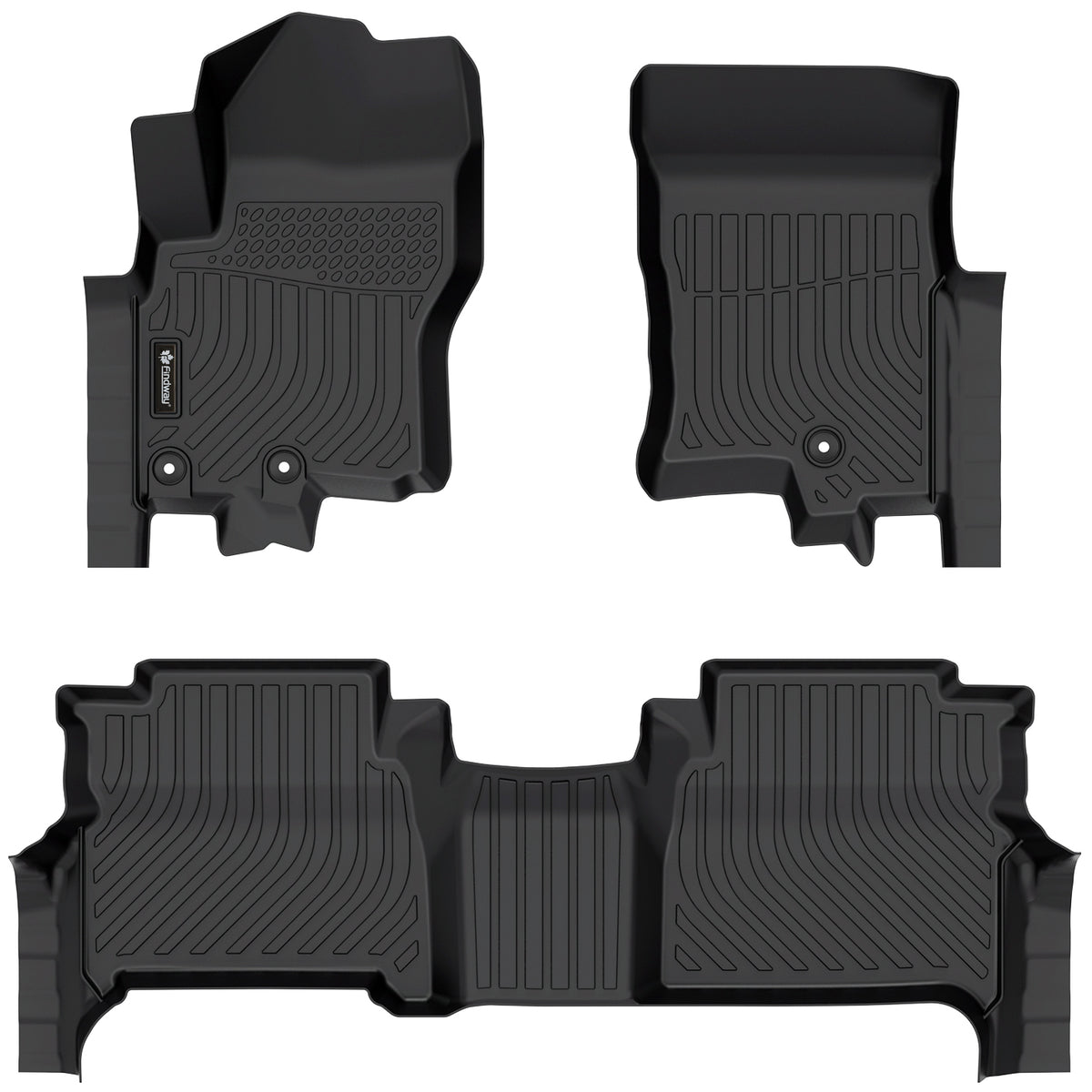 Findway F100 3D Car Floor Mat / Liner (1st Row & 2nd Row) for 2009-2021 Nissan Frontier - 46380N