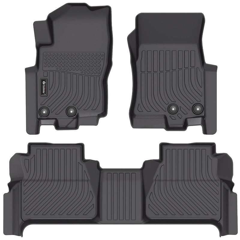 Findway F100 3D Car Floor Mat / Liner (1st Row & 2nd Row) for 2022-2025 Nissan Frontier - 46390N