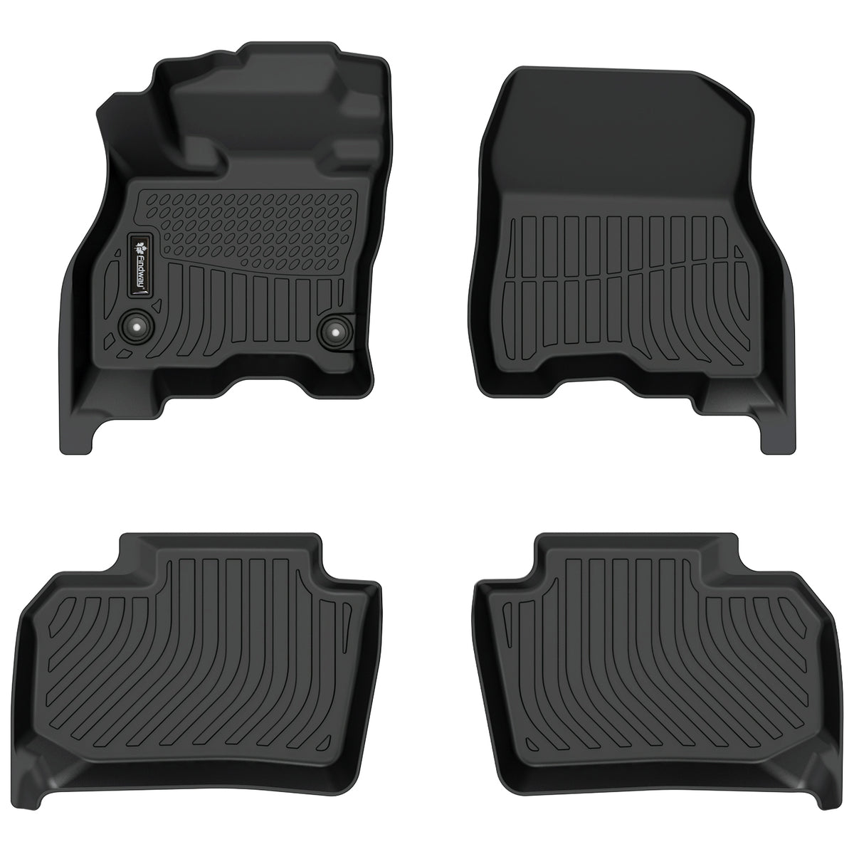 Findway F100 3D Car Floor Mat / Liner (1st Row & 2nd Row) for 2018-2025 Nissan Leaf - 46400N