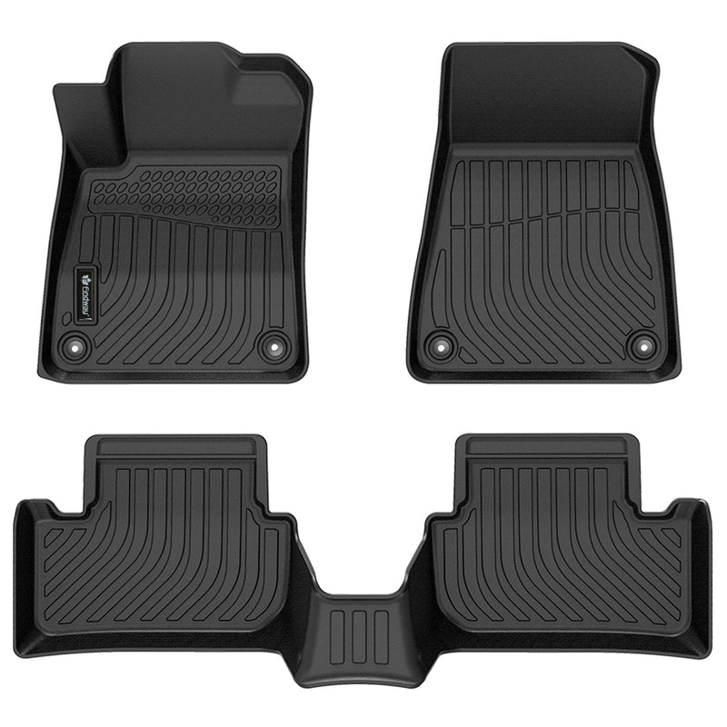 Findway F100 3D Car Floor Mat / Liner (1st Row & 2nd Row) for 2021-2024 Polestar 2 - 49010N