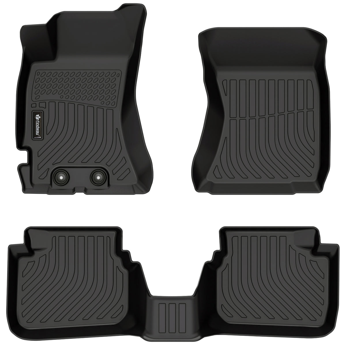 Findway F100 3D Car Floor Mat / Liner (1st Row & 2nd Row) for 2009-2013 Subaru Forester- 60020N