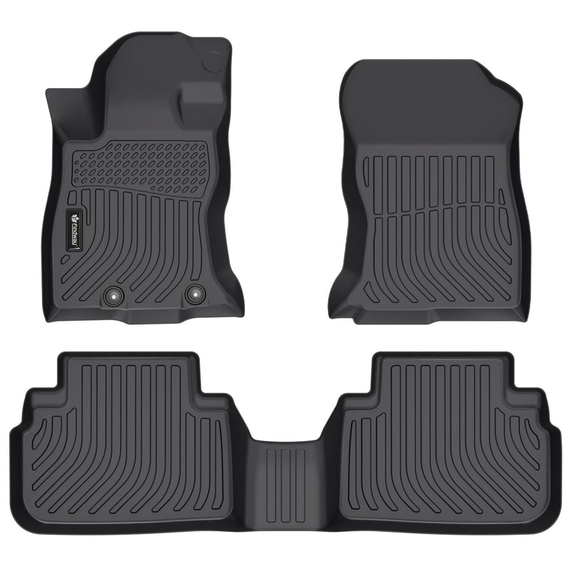 Findway F100 3D Car Floor Mat / Liner (1st Row & 2nd Row) for 2019-2024 Subaru Forester - 60160N