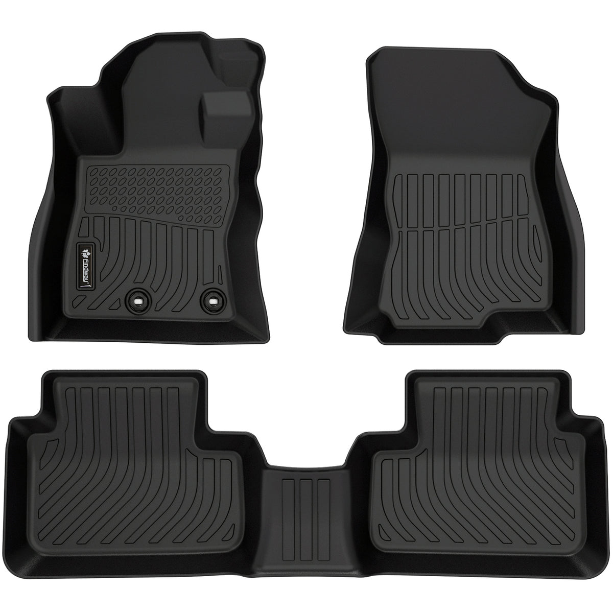 Tapis de sol 3D Findway F100 (1re et 2e rangées) pour Subaru Forester Hybrid 2025-2026 – 60270N