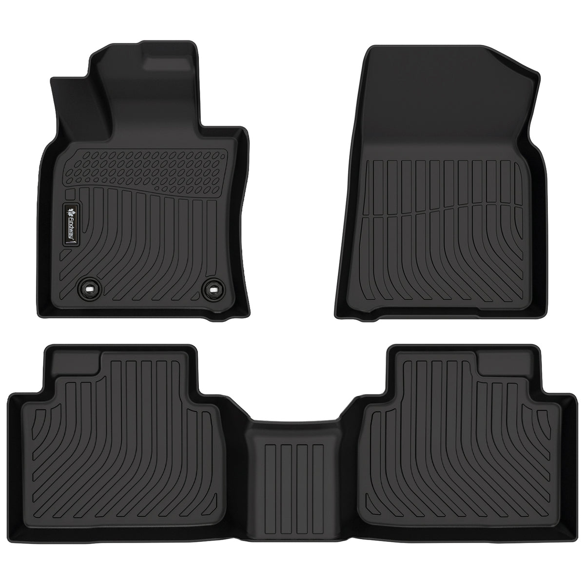 Tapis de sol 3D Findway F100 (1re et 2e rangées) pour Toyota Camry FWD hybride 2018-2024 - 62290N