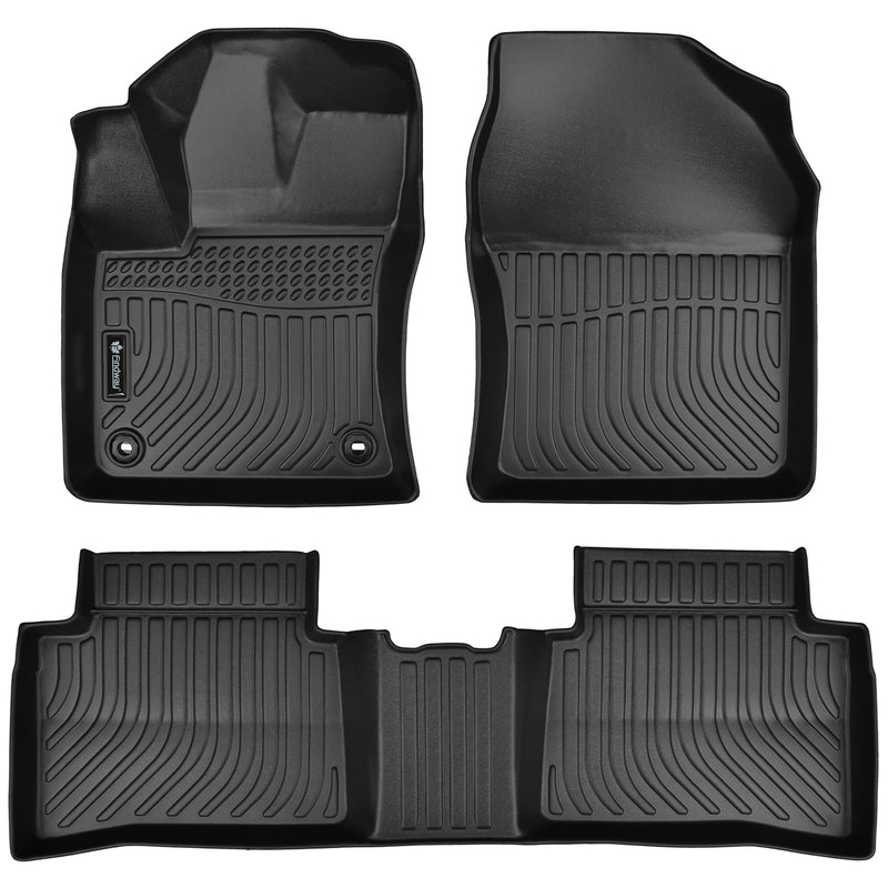 Findway F100 3D Car Floor Mat / Liner (1st Row & 2nd Row) for 2016-2022 Toyota Prius / 2017-2022 Toyota Prius Prime - 62420N