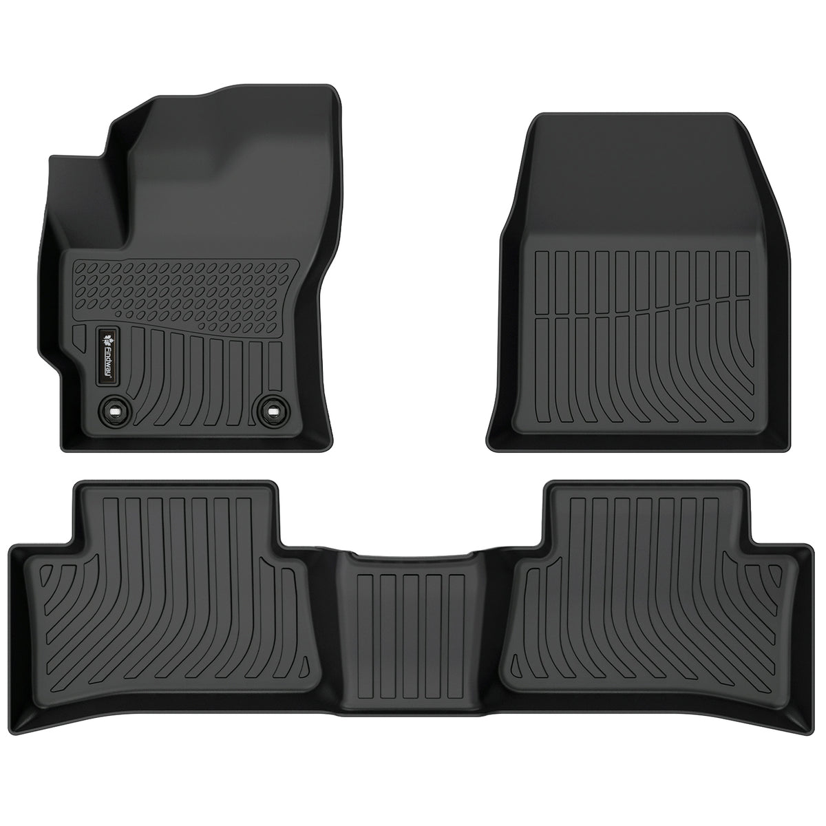 Tapis de sol 3D Findway F100 (1re et 2e rangées) pour Toyota Corolla Cross FWD 2022-2026 – 62450N
