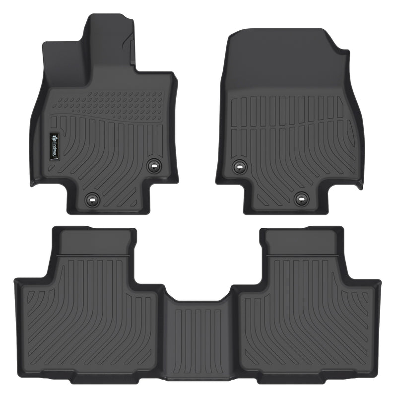 Findway F100 3D Car Floor Mat / Liner (1st Row & 2nd Row) for 2024 Toyota Grand Highlander 7/8-Seater / 2024 Toyota Grand Highlander HEV 7/8-Seater - 62480N