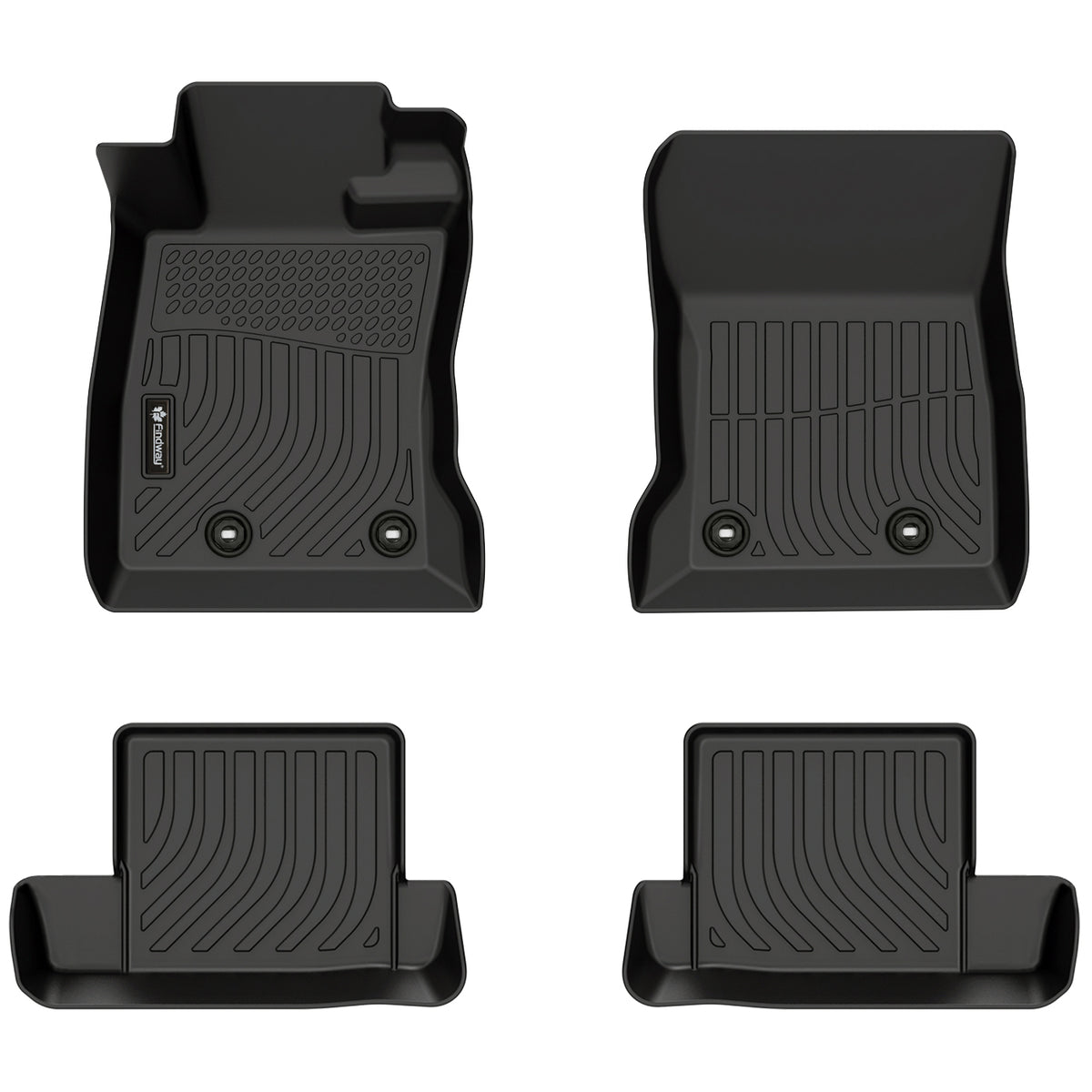 Findway F100 3D Car Floor Mat / Liner (1st Row & 2nd Row) for 2022-2026 Subaru BRZ / 2022-2026 Toyota GR86 - 62620N